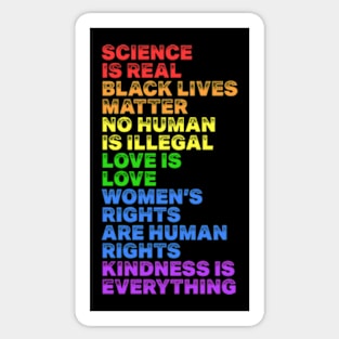 Science Is Real Black Lives Matter Sticker